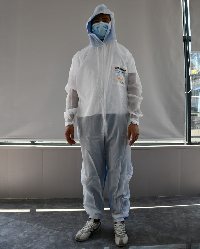 White protective clothing